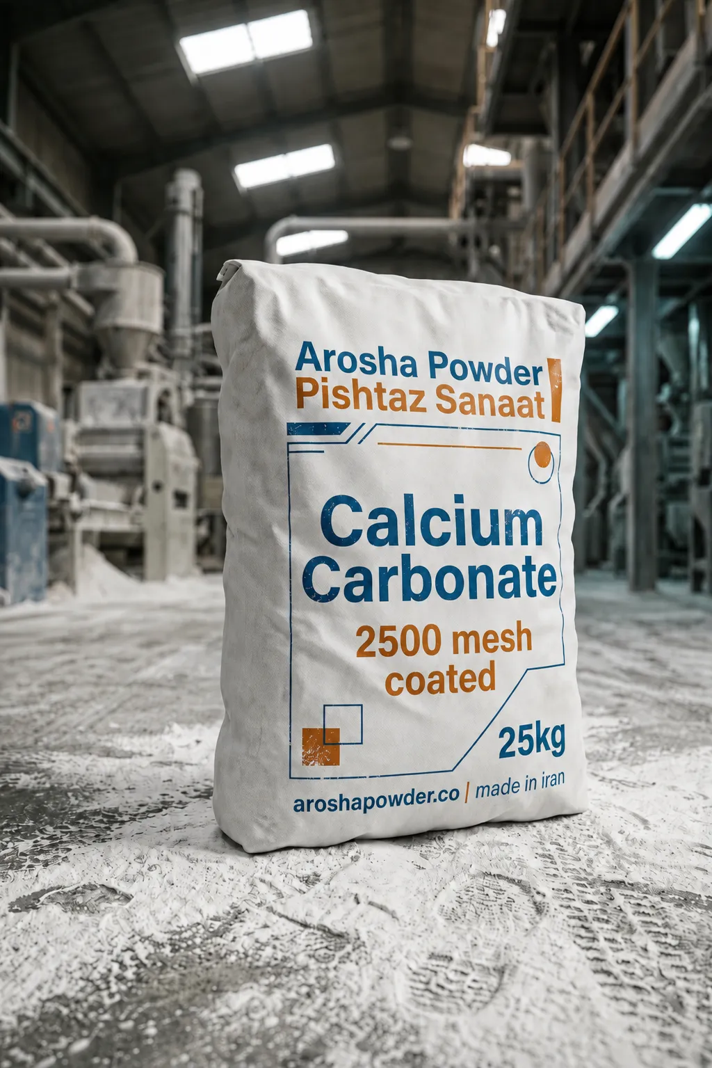 Calcium Carbonate Powder 2500 Mesh – Coated